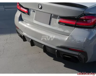 RW Carbon RWS Carbon Fiber Diffuser BMW G30 5-Series 2021-2023 - bmwg30030