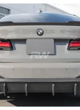 RW Carbon RWS Carbon Fiber Diffuser BMW G30 5-Series 2021-2023                                     - bmwg30030 - Image 3