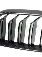 RW Carbon Carbon Fiber Grille Replacement BMW F90 M5 | G30 2021-2023                                     - bmwg30031 - Image 2