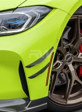 RW Carbon Fiber Canards w/ 3M Tape BMW M3 | M4 2021-2024                                     - bmwg8001-1 - Image 4