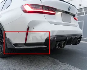 RW Carbon CF Performance Style Diffuser Sides BMW G80 M3 2021-2024