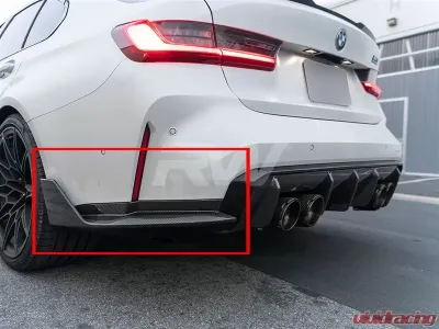 RW Carbon CF Performance Style Diffuser Sides BMW G80 M3 2021-2024 - bmwg80012