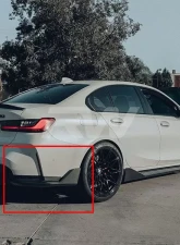 RW Carbon CF Performance Style Diffuser Sides BMW G80 M3 2021-2024                                     - bmwg80012 - Image 3