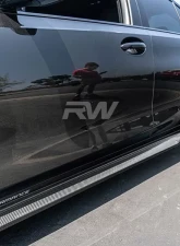 RW Carbon Performance Style Carbon Fiber Side Skirt Extensions BMW G80 M3 2021-2024                                     - bmwg80014 - Image 2