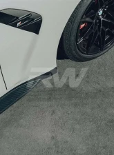 RW Carbon Performance Style Carbon Fiber Side Skirt Extensions BMW G80 M3 2021-2024                                     - bmwg80014 - Image 3