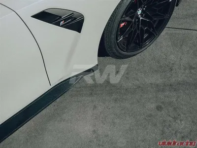 RW Carbon Performance Style Carbon Fiber Side Skirt Extensions BMW G80 M3 2021-2024 - bmwg80014