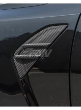 RW Carbon Carbon Fiber Side Vent Covers BMW G80 M3 2021-2024                                     - bmwg80018 - Image 2