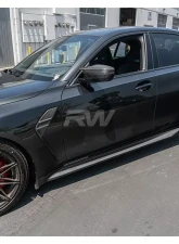 RW Carbon Carbon Fiber Side Vent Covers BMW G80 M3 2021-2024                                     - bmwg80018 - Image 3