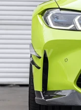 RW Carbon Fiber Canards w/ 3M Tape BMW M3 | M4 2021-2024                                     - bmwg8001-1 - Image 2