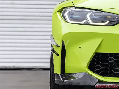 RW Carbon Fiber Canards w/ 3M Tape BMW M3 | M4 2021-2024 - bmwg8001-1
