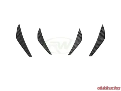 RW Carbon Fiber Canards w/ 3M Tape BMW M3 | M4 2021-2024 - bmwg8001-1