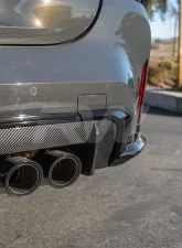 RW Carbon OEM Style Carbon Fiber Diffuser BMW G80 M3 2021-2024                                     - bmwg8003 - Image 2