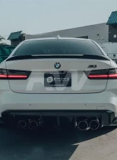 RW Carbon OEM Style Carbon Fiber Diffuser BMW G80 M3 2021-2024                                     - bmwg8003 - Image 3