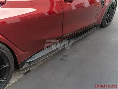 RW Carbon RWS Carbon Fiber Side Skirt Extensions BMW G80 M3 2021-2024 - bmwg8005