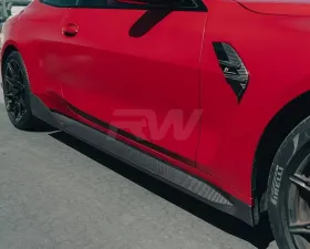 RW Carbon Performance Style Carbon Fiber Side Skirt Extensions BMW G82 | G83 2021-2023