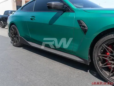 RW Carbon Performance Style Carbon Fiber Side Skirt Extensions BMW G82 | G83 2021-2023 - bmwg8201