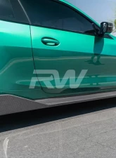 RW Carbon Performance Style Carbon Fiber Side Skirt Extensions BMW G82 | G83 2021-2023                                     - bmwg8201 - Image 4