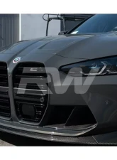 RW Carbon CSL Style Front Lip Carbon Fiber BMW G80 M3 2021-2024                                     - bmwg8x010 - Image 3