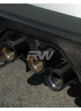 RW Carbon Performance Carbon Fiber Exhaust Cover BMW G80 M3 | G82 | G83 M4 2021-2024                                     - bmwg8x018 - Image 2