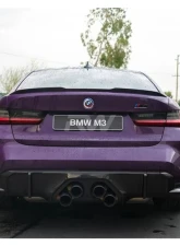 RW Carbon Performance Carbon Fiber Exhaust Cover BMW G80 M3 | G82 | G83 M4 2021-2024                                     - bmwg8x018 - Image 5