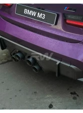 RW Carbon Performance Carbon Fiber Exhaust Cover BMW G80 M3 | G82 | G83 M4 2021-2024                                     - bmwg8x018 - Image 6