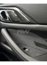 RW Carbon Carbon Fiber Door Handle Trims BMW G82 | G83 M4 2021-2023                                     - bmwg8x020 - Image 2
