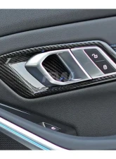 RW Carbon Carbon Fiber Door Handle Trims BMW G80 M3 2021-2024                                     - bmwg8x021 - Image 2
