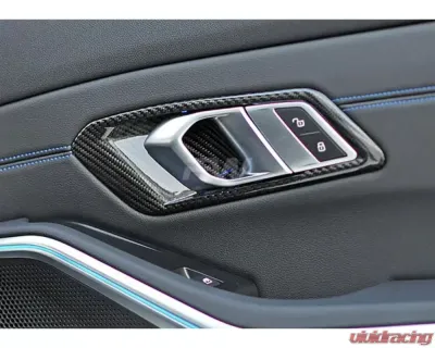 RW Carbon Carbon Fiber Door Handle Trims BMW G80 M3 2021-2024 - bmwg8x021