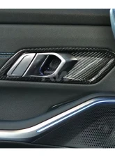 RW Carbon Carbon Fiber Door Handle Trims BMW G80 M3 2021-2024                                     - bmwg8x021 - Image 3