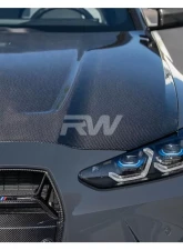 RW Carbon Carbon Fiber CS Hood BMW M3 | M4 G8X 2021-2024                                     - bmwg8x024 - Image 2