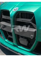 RW Carbon CSL Style Carbon Fiber Grille BMW G8X M3 | M4 2021-2024                                     - bmwg8x06 - Image 4