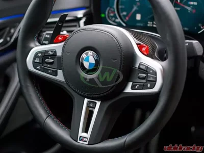 RW Carbon Fiber Steering Wheel Top Cover BMW 2017-2023 - bwmf9009