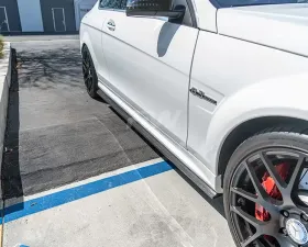 RW Carbon Mercedes-Benz W204 C63 CF Side Skirt Extensions