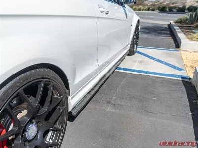 RW Carbon Mercedes-Benz W204 C63 CF Side Skirt Extensions - mecw20439