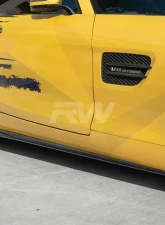 RW Carbon CF Side Skirt Extensions Mercedes-Benz C190 GT | GT S 2015-2017                                     - mercc19002 - Image 2