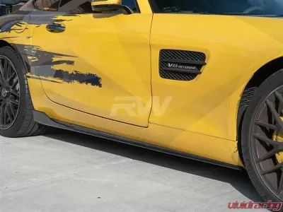 RW Carbon CF Side Skirt Extensions Mercedes-Benz C190 GT | GT S 2015-2017 - mercc19002