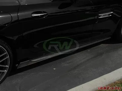 RW Carbon CF Side Skirt Extensions Mercedes-Benz C190 GT | GT S 2015-2017 - mercc19002