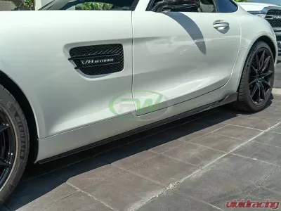 RW Carbon CF Side Skirt Extensions Mercedes-Benz C190 GT | GT S 2015-2017 - mercc19002