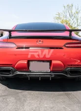 RW Carbon RWS CF Diffuser Center Only Mercedes-Benz C190 GT | GTC | GTS 2015-2019                                     - mercc19011-1 - Image 6