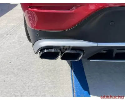 RW Carbon Exhaust Tips Polished Mercedes GLC 63 | 63S 2019-2023 - mercglc01-2