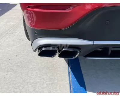 RW Carbon Black/Polished Exhaust Tips Mercedes-Benz GLC AMG 63 2019-2023 - mercglc01