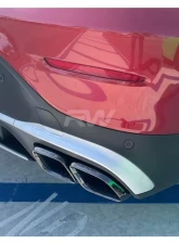 RW Carbon Black/Polished Exhaust Tips Mercedes-Benz GLC AMG 63 2019-2023                                     - mercglc01 - Image 2