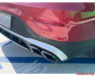 RW Carbon Black/Polished Exhaust Tips Mercedes-Benz GLC AMG 63 2019-2023 - mercglc01