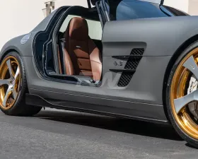 RW Carbon Renn Style CF Side Skirt Extensions Mercedes-Benz SLS 2011-2014