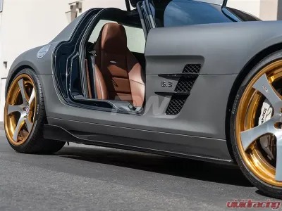 RW Carbon Renn Style CF Side Skirt Extensions Mercedes-Benz SLS 2011-2014 - mercsls03
