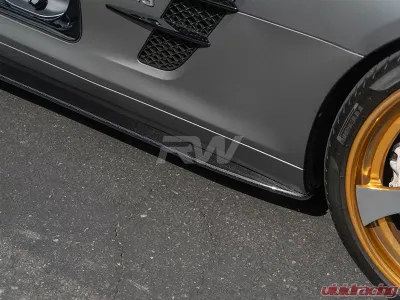 RW Carbon Renn Style CF Side Skirt Extensions Mercedes-Benz SLS 2011-2014 - mercsls03