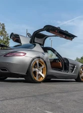 RW Carbon Renn Style CF Side Skirt Extensions Mercedes-Benz SLS 2011-2014                                     - mercsls03 - Image 4