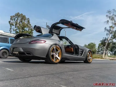 RW Carbon Renn Style CF Side Skirt Extensions Mercedes-Benz SLS 2011-2014 - mercsls03