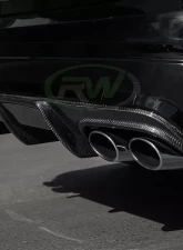 RW Carbon Arkym Style Carbon Fiber Diffuser Mercedes-Benz C63 2008-2011                                     - mercw20418 - Image 6