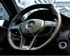 RW Carbon Fiber Steering Wheel Trim Mercedes-Benz W176 | W246 | X204 2011-2020